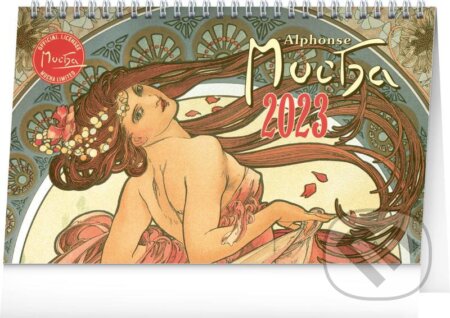 Stolní kalendář Alfons Mucha 2023, Presco Group, 2022