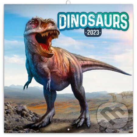 Poznámkový nástěnný kalendář Dinosaurs 2023, Presco Group, 2022