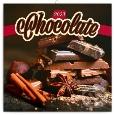 Poznámkový nástěnný kalendář Chocolate 2023, Presco Group, 2022