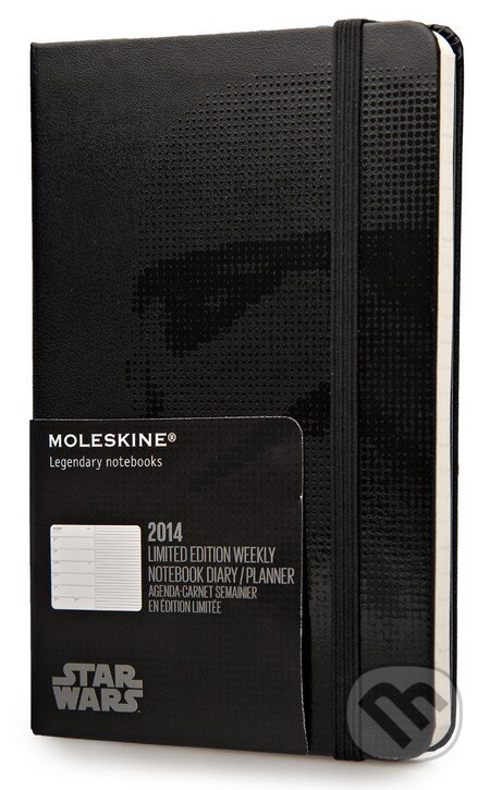 Moleskine – 12-mesačný diár Star Wars 2014 čierny (malý, týždenný, pevná väzba), Moleskine, 2013