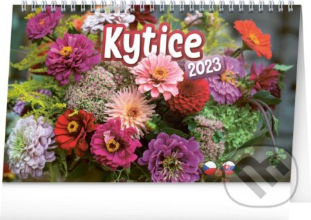 Stolní kalendář / stolový kalendár Kytice 2023, Presco Group, 2022