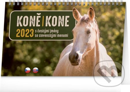 Stolní kalendář Koně / stolový kalendár Kone 2023, Presco Group, 2022