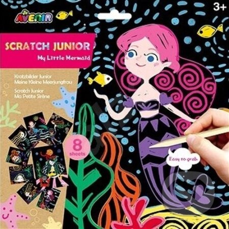 Škrabací obrázky - Mořské víly - hra z kategorie Vzdělávací hry