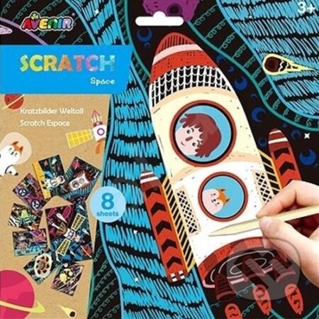 Škrabací obrázky - Vesmír - hra z kategorie Vzdělávací hry