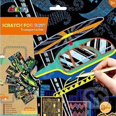 Škrabací obrázky - Dopravní prostředky - hra z kategorie Vzdělávací hry