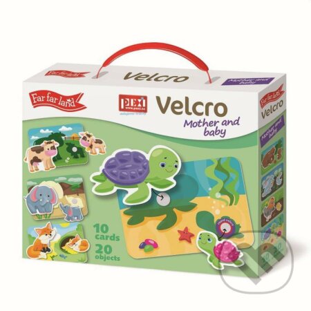 Máma a mimi (Mother and Baby) (PEXI Velcro skládačky) - hra z kategorie Vzdělávací hry