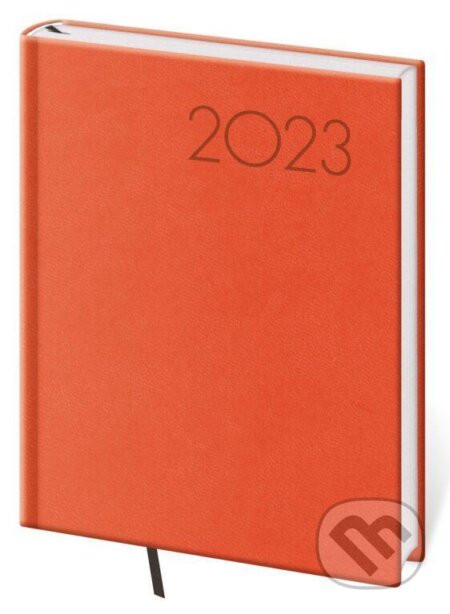 Diář 2023 Print - oranžová, denní B6, Helma365, 2022