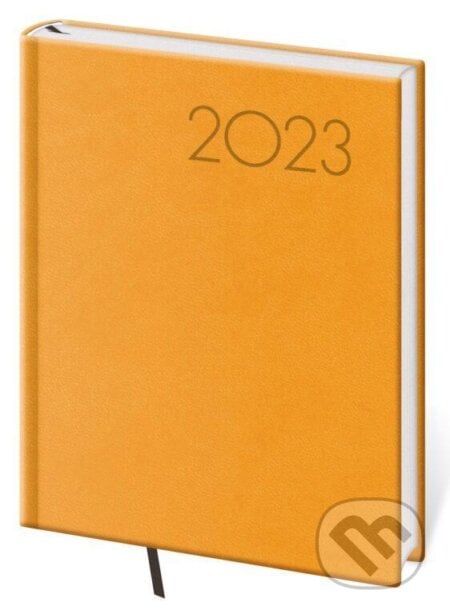 Diář 2023 Print - žlutá, denní B6, Helma365, 2022
