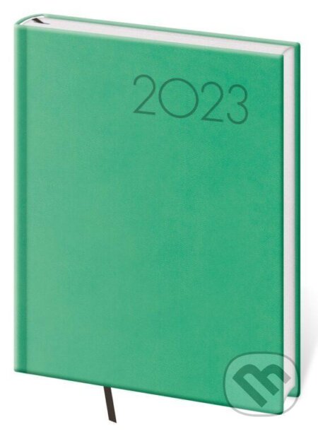 Diář 2023 Print - světle zelená, denní B6, Helma365, 2022