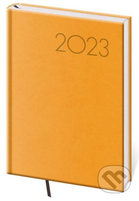 Diář 2023 Print - žlutá, denní A5, Helma365, 2022