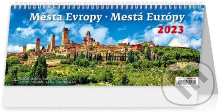 Kalendář stolní 2023 - Města Evropy, Helma365, 2022