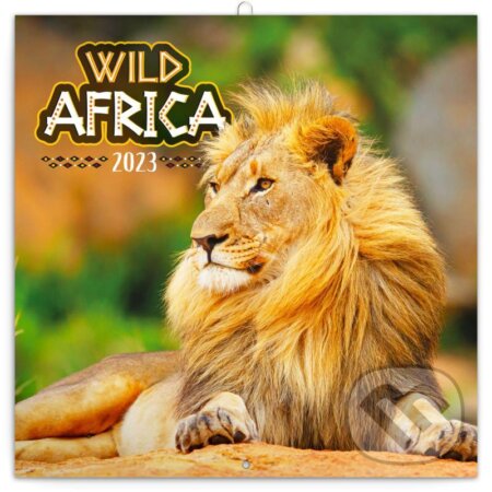 Poznámkový nástěnný kalendář Wild Africa 2023, Presco Group, 2022