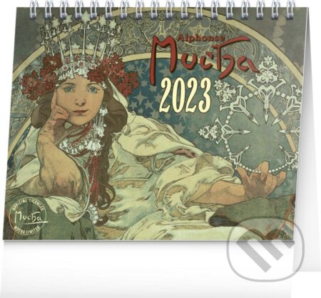 Stolní kalendář Alfons Mucha 2023, Presco Group, 2022