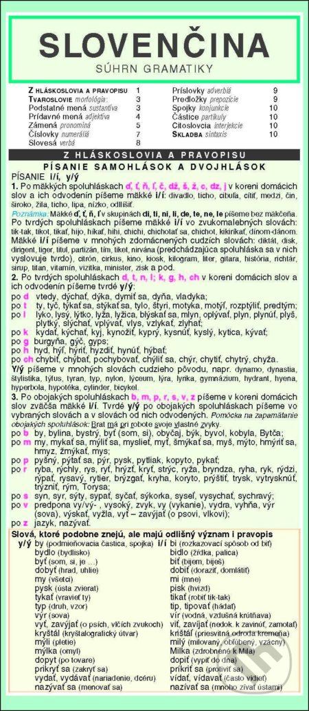 SLOVENČINA súhrn gramatiky - Marta Julišová - kniha z kategorie Jazykové učebnice a slovníky