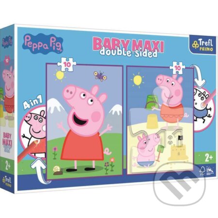 Puzzle Baby MAXI 2x10 - Peppa Pig, Trefl, 2021
