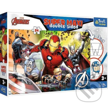 TREFL Oboustranné puzzle Avengers SUPER MAXI 24 dílků
