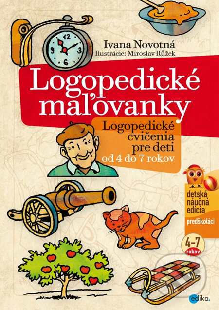 Logopedické maľovanky - Ivana Novotná, Miroslav Růžek (ilustrácie), Edika, 2013