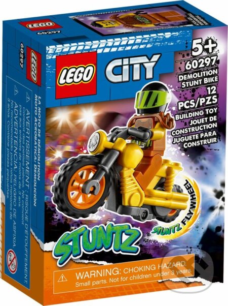 LEGO® City 60297 Kaskadérska demoličná motorka, LEGO, 2022