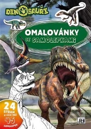 Omalovánky se samolepkami - Dinosauři, Jiří Models, 2022