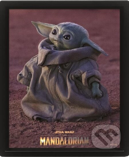 Obraz 3D Mandalorian Groogu