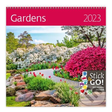 Kalendář nástěnný 2023 - Gardens, plánovací, Helma365, 2022