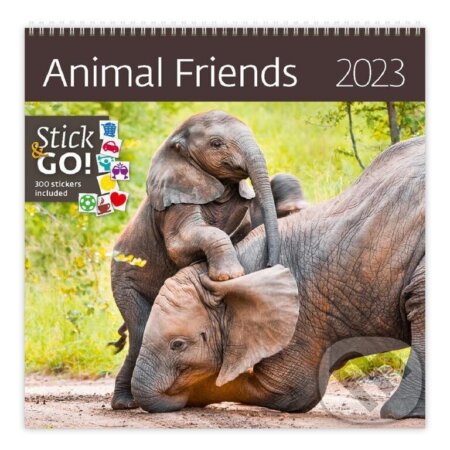 Kalendář nástěnný 2023 - Animal Friends, plánovací, Helma365, 2022