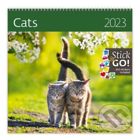 Kalendář nástěnný 2023 - Cats, plánovací, Helma365, 2022