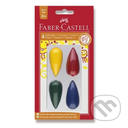 Plastové pastelky do dlaně 4 ks, Faber-Castell, 2020