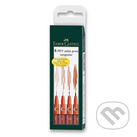 Popisovač Pitt Artist Pen - sanguine (S,F,M,B) 4 ks