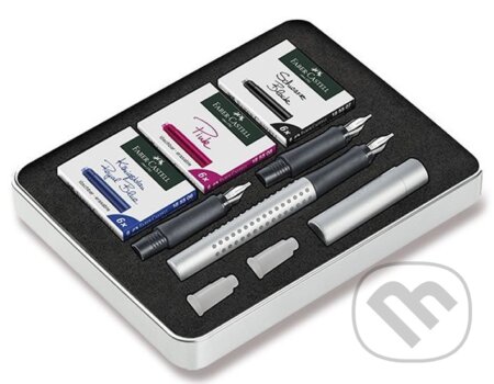 Plnící pero kaligrafické Grip 2011 - stříbrná sada