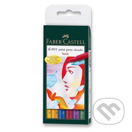 Popisovač Pitt Artist Pen Basic 6 ks, Faber-Castell, 2020