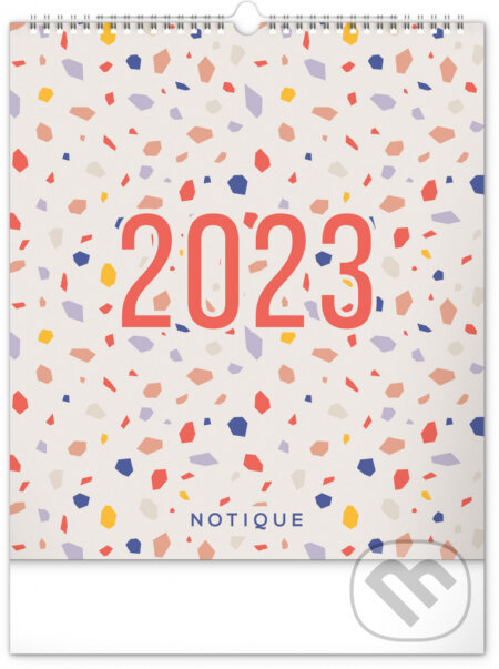 Nástenný plánovací kalendár Terazzo 2023, Notique, 2022