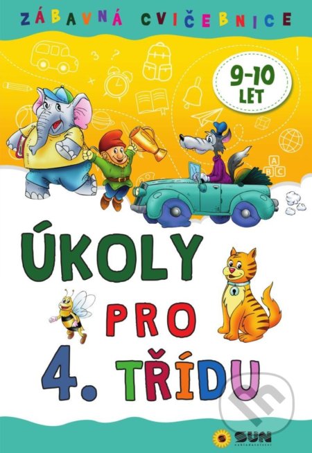 Zábavná cvičebnice Úkoly pro 4. třídu - kniha z kategorie 1. stupeň