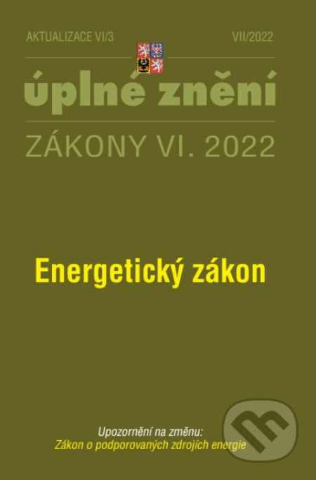 Aktualizace VI/3 - Energetický zákon, Poradce s.r.o., 2022