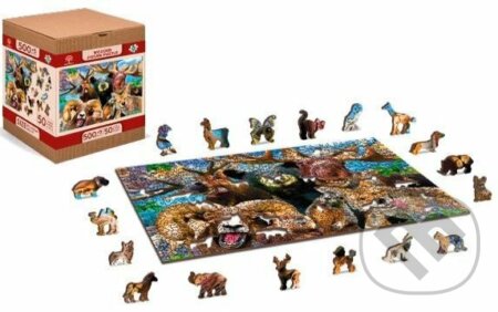 Lesní zvěř, dřevěné - puzzle z kategorie Zvířata