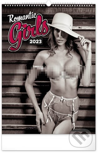 Nástěnný kalendář Romantic Girls 2023 - Martin Šebesta, Presco Group, 2022
