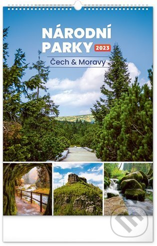 Nástěnný kalendář Národní parky Čech a Moravy 2023, Presco Group, 2022