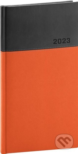 Kapesní diář Dado 2023, oranžovočerný, Presco Group, 2022