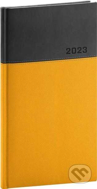 Kapesní diář Dado 2023, žlutočerný, Presco Group, 2022