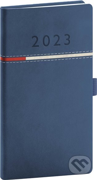 Kapesní diář Tomy 2023, modročervený, Presco Group, 2022