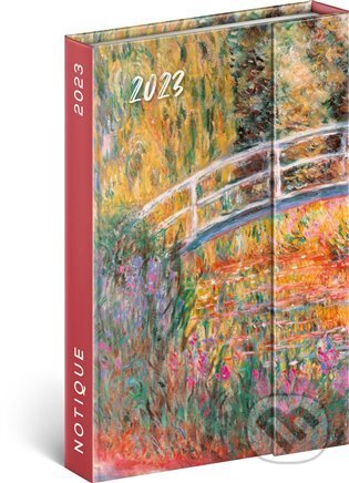 Týdenní magnetický diář Claude Monet 2023, Notique, 2022