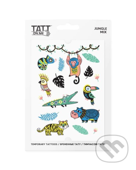 TATTonMe Vodeodolné dočasné tetovačky pre deti Džungľa mix