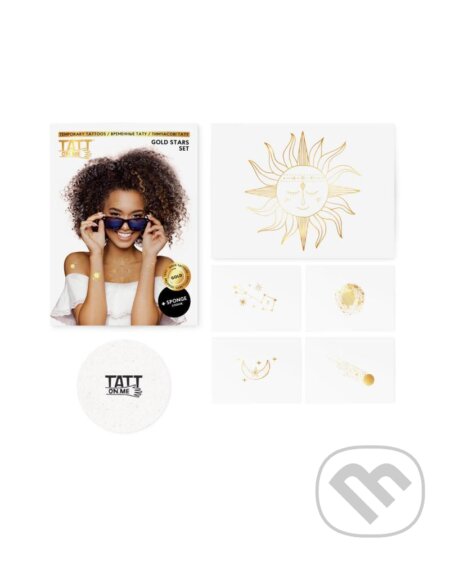 TATTonMe Metalické tetovačky pre ženy Stars sada Gold