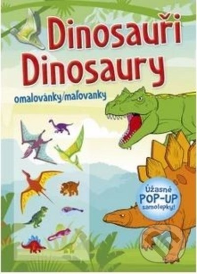 Omalovánky/Maľovanky - Dinosauři/Dinosaury, INFOA, 2022