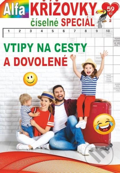 Křížovky číselné speciál 2/2022 - Vtipy na cesty a dovolené, Alfasoft, 2022