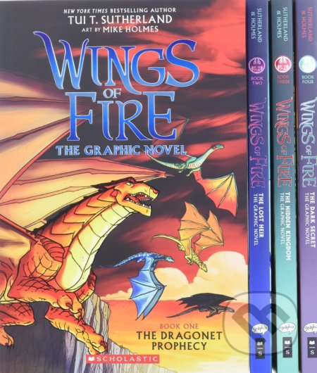 Wings of Fire Graphix Paperback Box Set (Books 1-4) - Tui T. Sutherland, Mike Holmes (ilustrátor), Scholastic, 2021