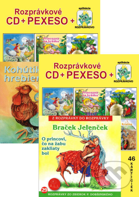 Žlté Pexeso + Rozprávkové CD - audiokniha z kategorie Karty, pexeso