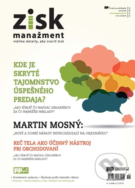 E-kniha: Zisk manažment, 11/2013 (Poradca podnikateľa)
