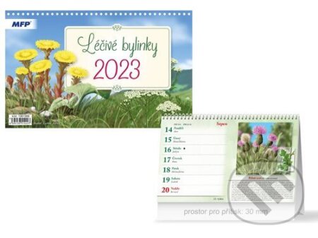 Léčivé bylinky 2023 - stolní kalendář, MFP, 2022