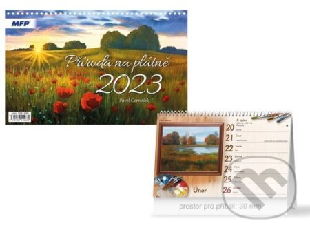 Příroda na plátně 2023 - stolní kalendář, MFP, 2022